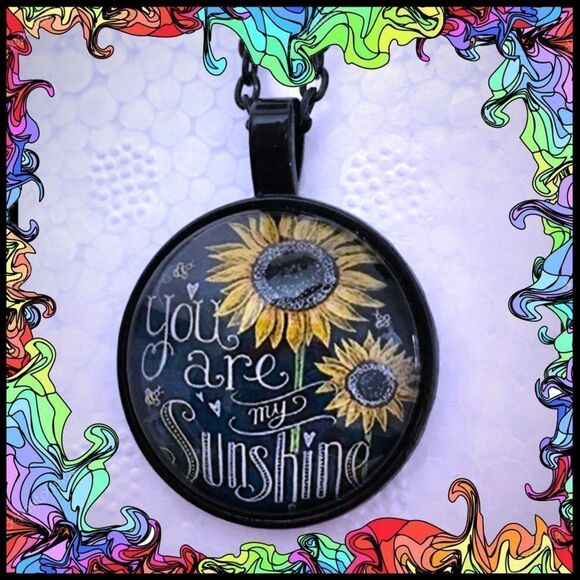 Uplifting Sunflower U R My Sunshine Necklace (M2) - Picture 1 of 5